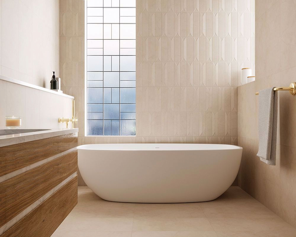 Octogono Crema 40,8x40,8